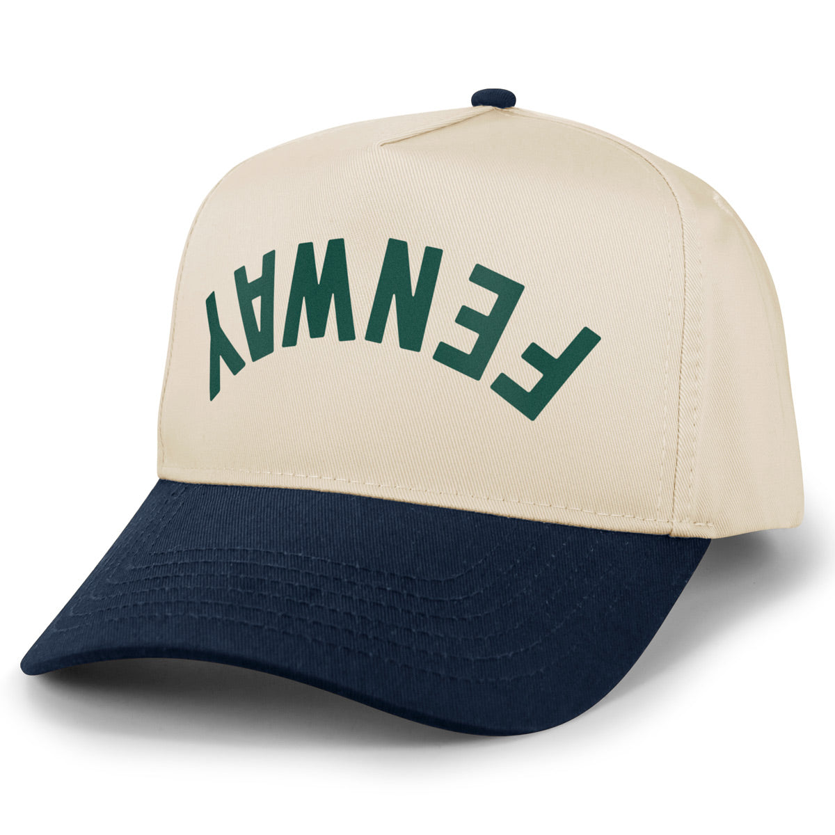 Fenway Upside Down Arch retro snapback profile view
