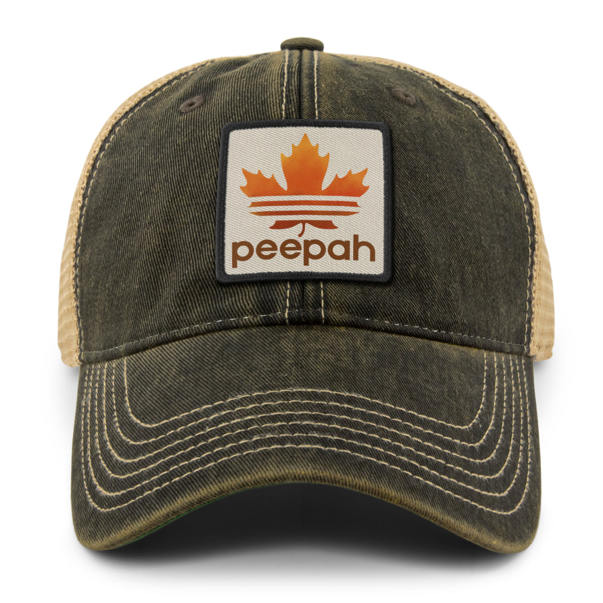 Leaf Peepah Logo Dirty Water Trucker Hat