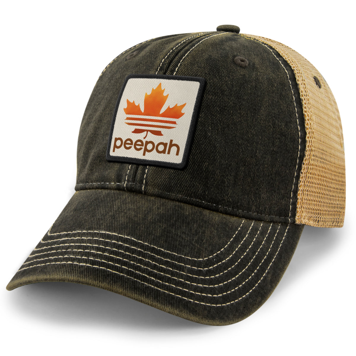 Leaf Peepah Logo Dirty Water Trucker Hat