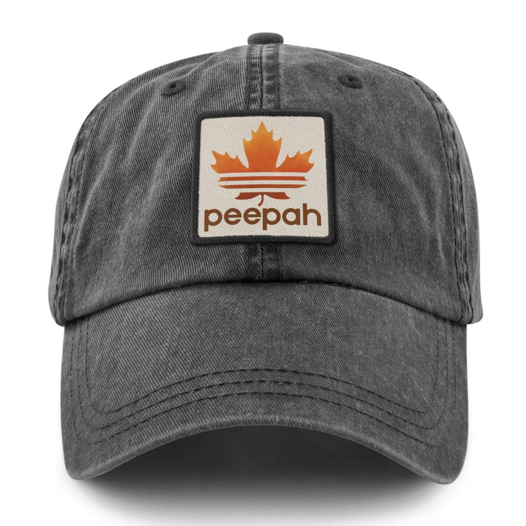 Leaf Peepah Logo Washed Dad Hat