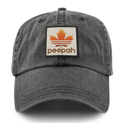 Leaf Peepah Logo Washed Dad Hat