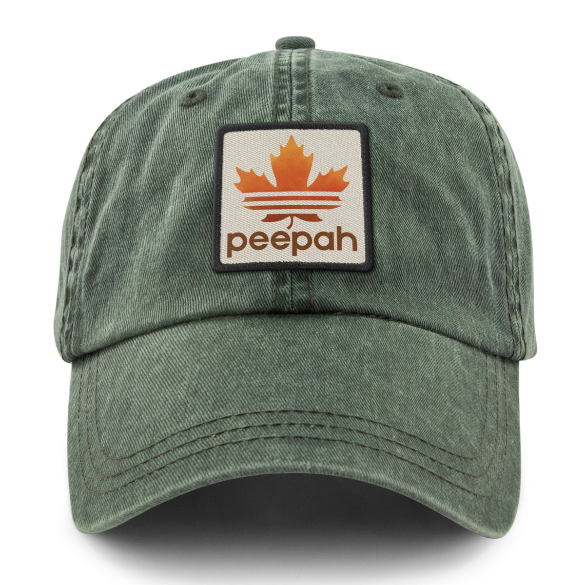 Leaf Peepah Logo Washed Dad Hat