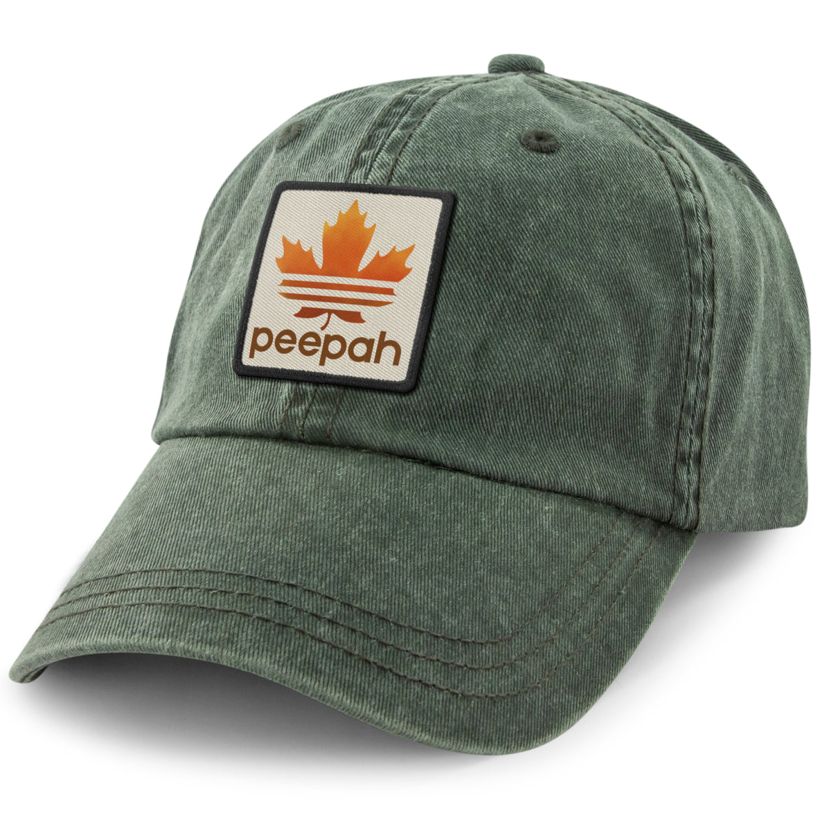 Leaf Peepah Logo Washed Dad Hat