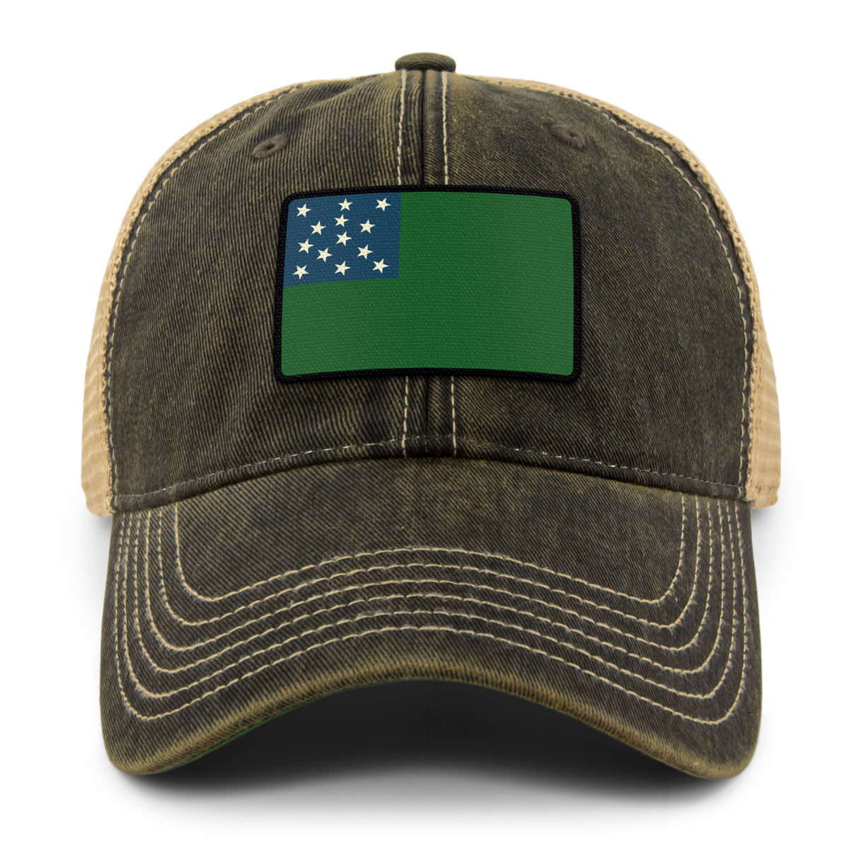 Vintage Vermont Flag Dirty Water Trucker Hat