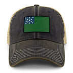 Vintage Vermont Flag Dirty Water Trucker Hat