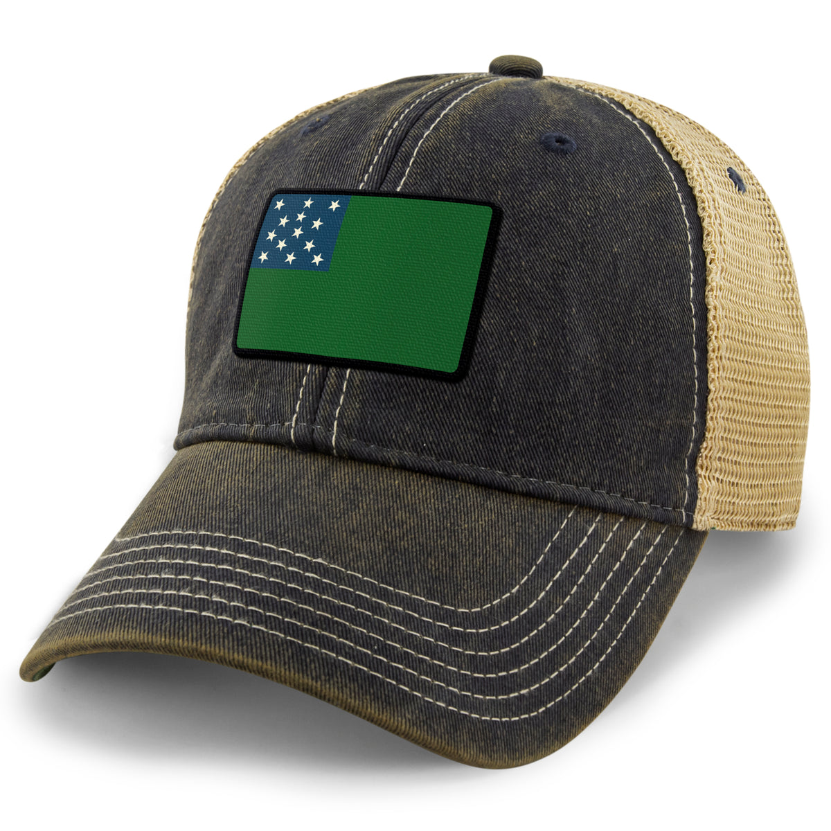 Vintage Vermont Flag Dirty Water Trucker Hat