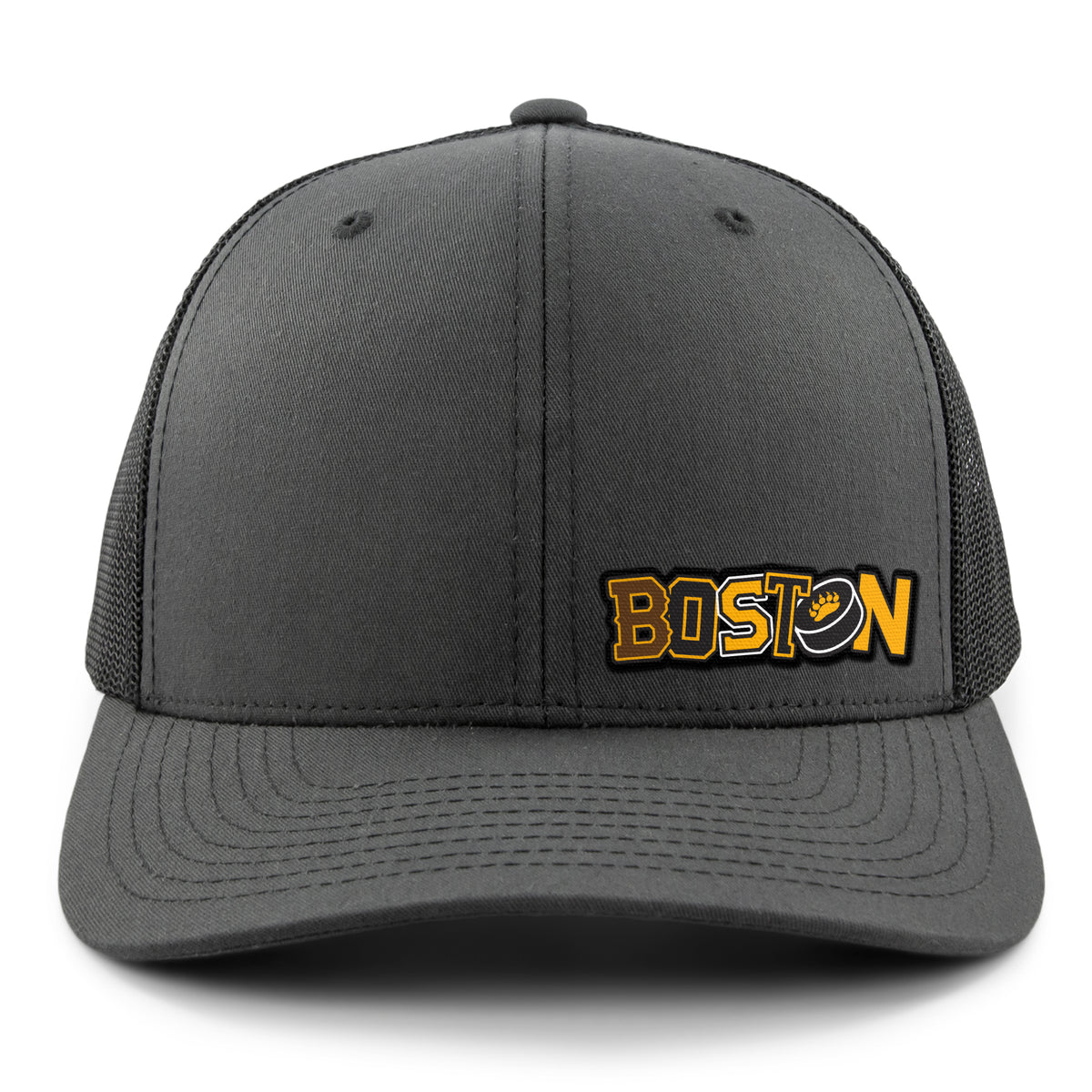 Black & Gold Boston Hockey Pride Classic Snapback Trucker Hat