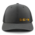 Black & Gold Boston Hockey Pride Classic Snapback Trucker Hat