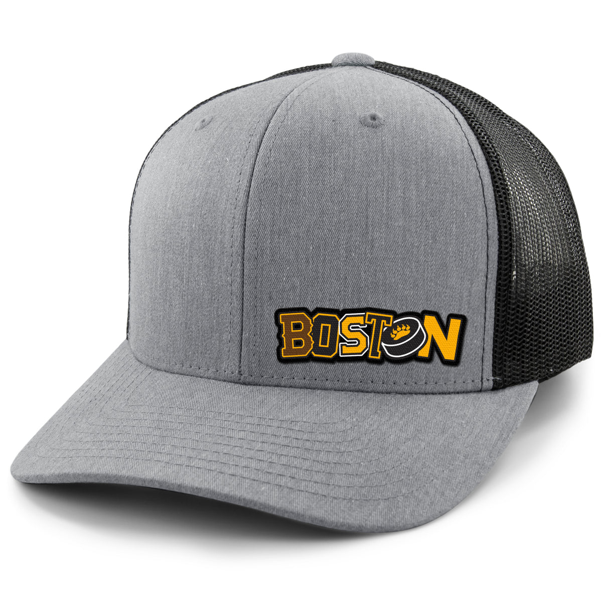 Black & Gold Boston Hockey Pride Classic Snapback Trucker Hat
