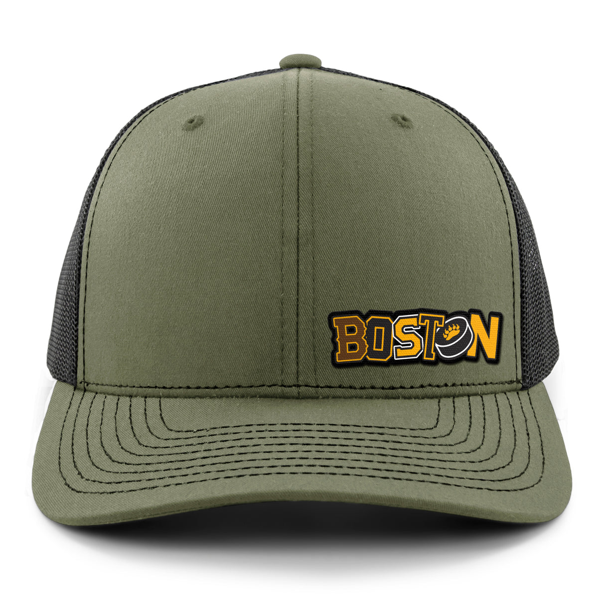 Black & Gold Boston Hockey Pride Classic Snapback Trucker Hat