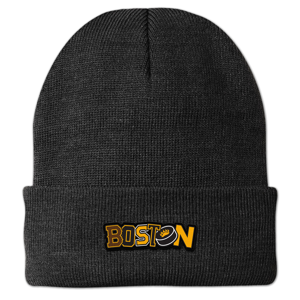 Black & Gold Boston Hockey Pride Cuff Knit