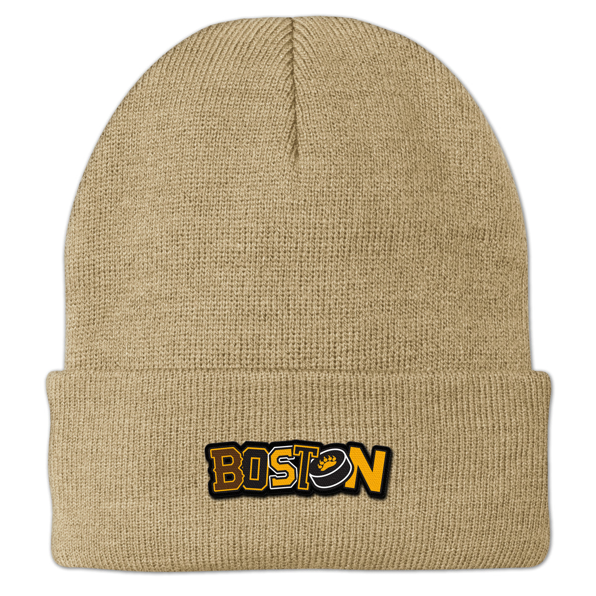Black & Gold Boston Hockey Pride Cuff Knit