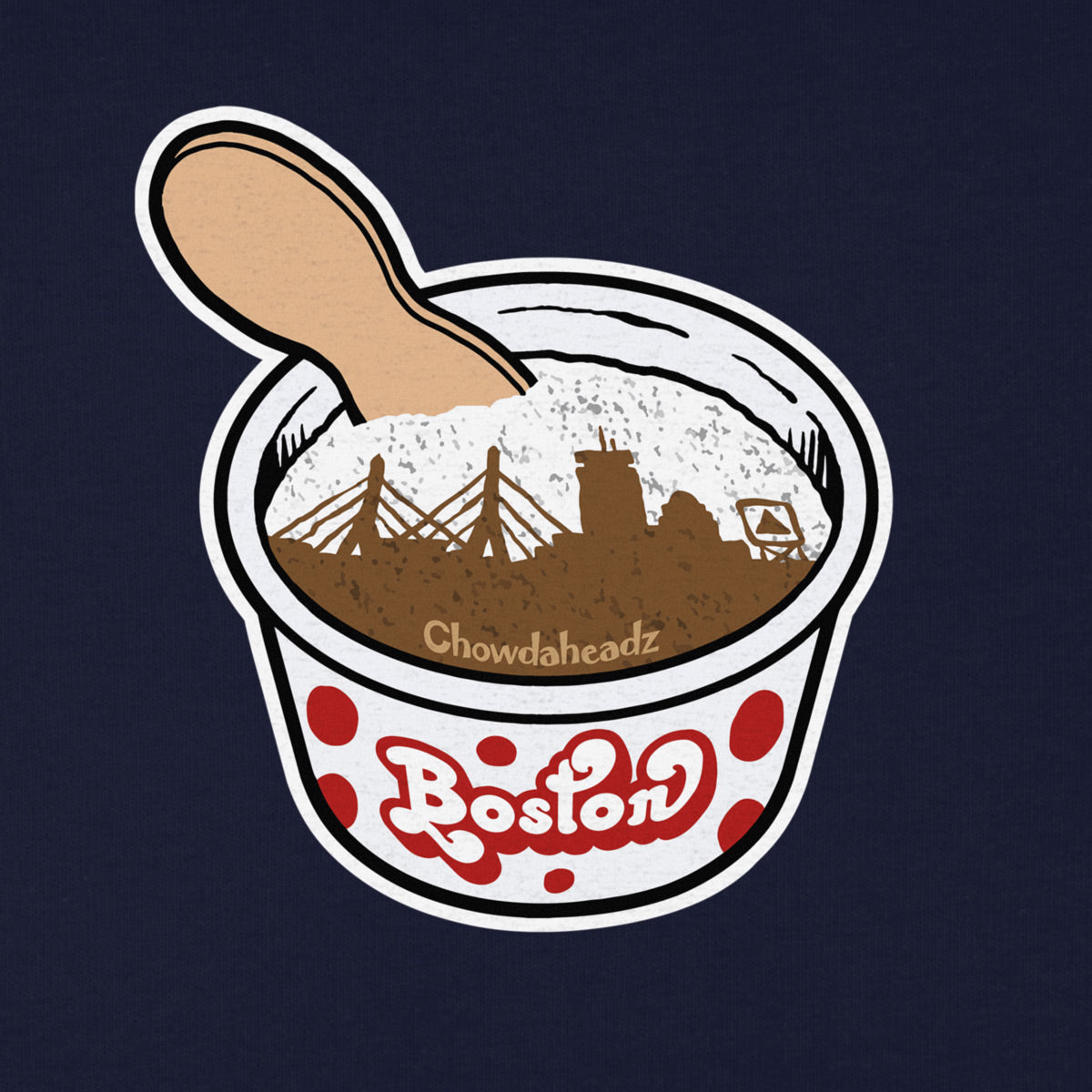 Boston Ice Cream Cup Youth Hoodie - Chowdaheadz