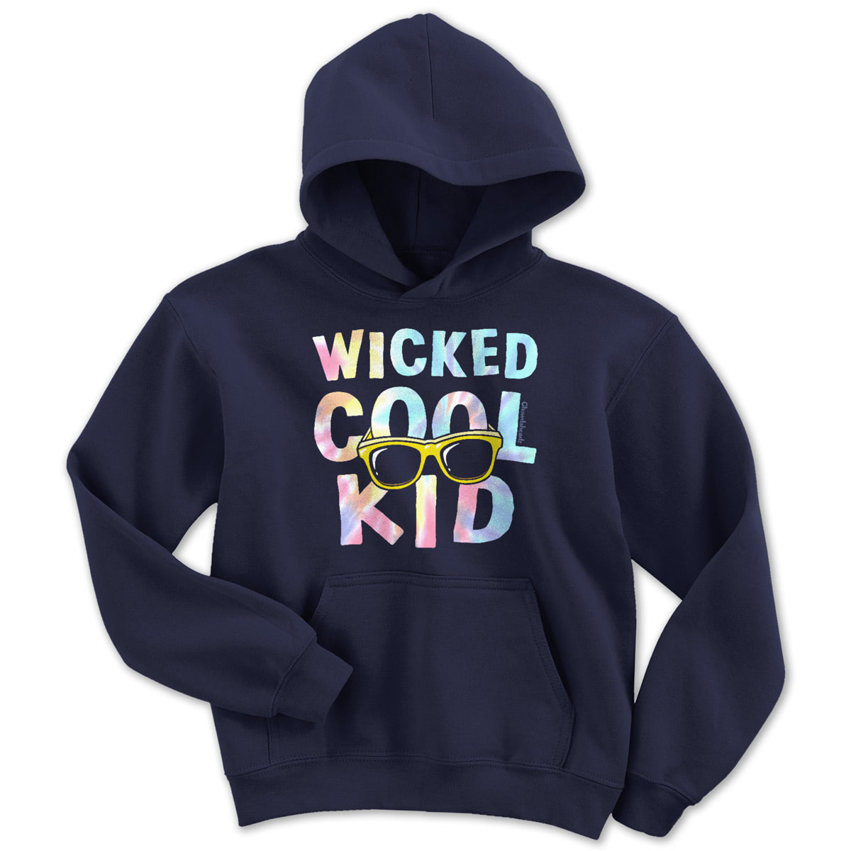 Wicked Cool Kid Tie Dye Youth Hoodie - Chowdaheadz