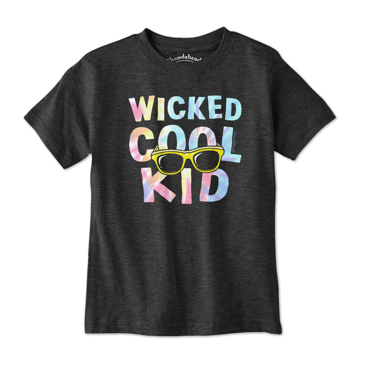 Wicked Cool Kid Tie Dye Youth T-Shirt - Chowdaheadz