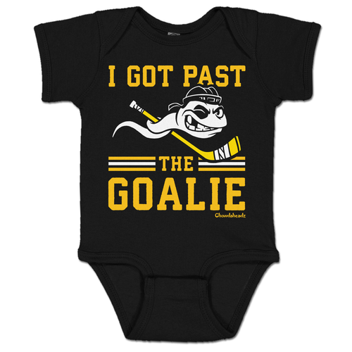 I Got Past The Goalie Hockey Infant One Piece - Chowdaheadz