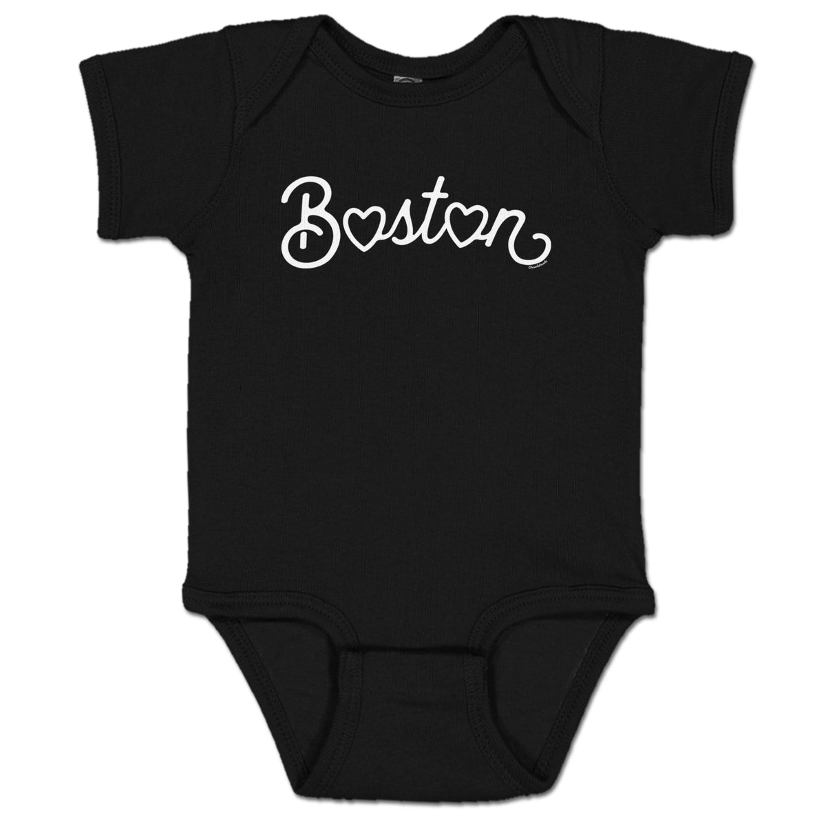 Boston Heart Script Infant One Piece - Chowdaheadz
