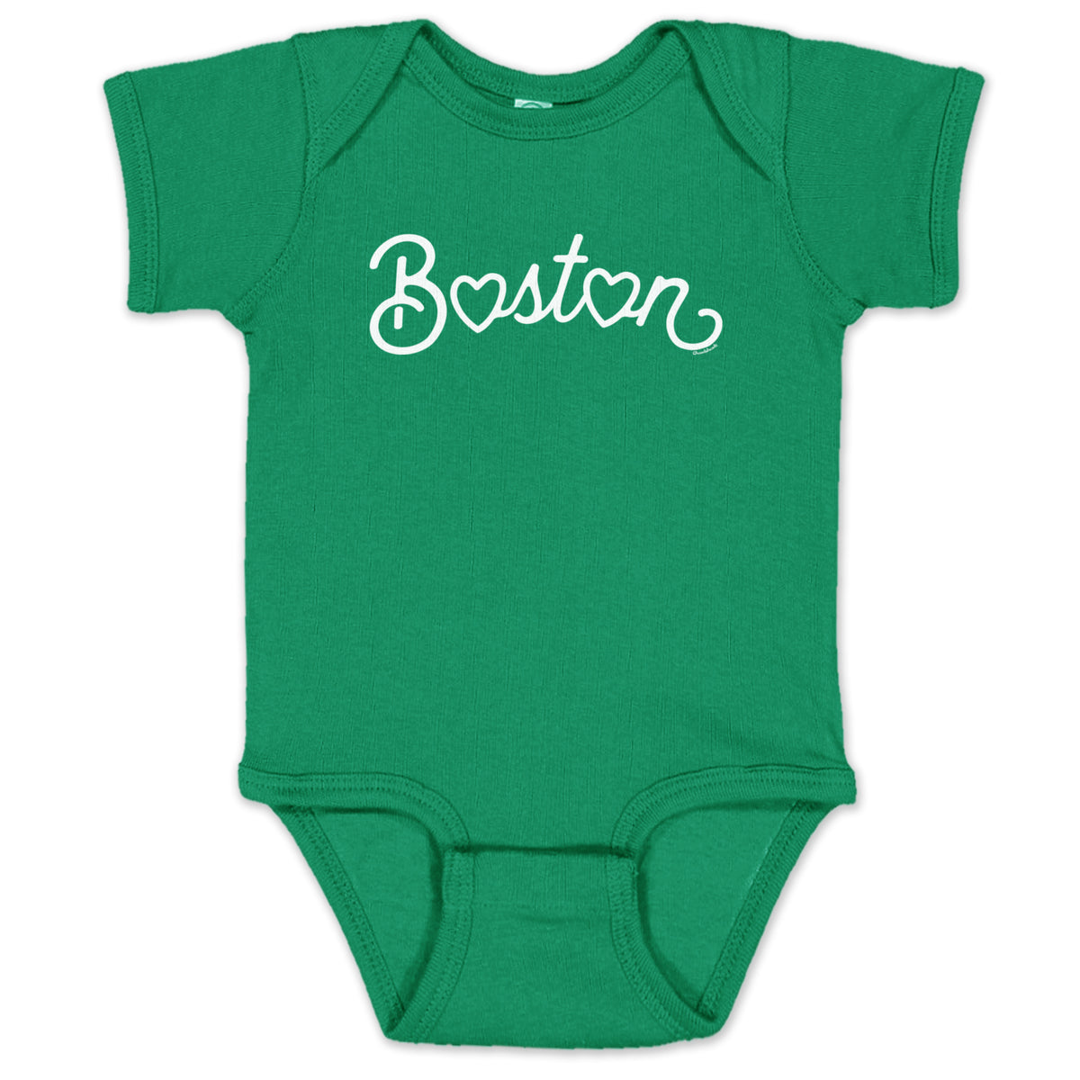 Boston Heart Script Infant One Piece - Chowdaheadz