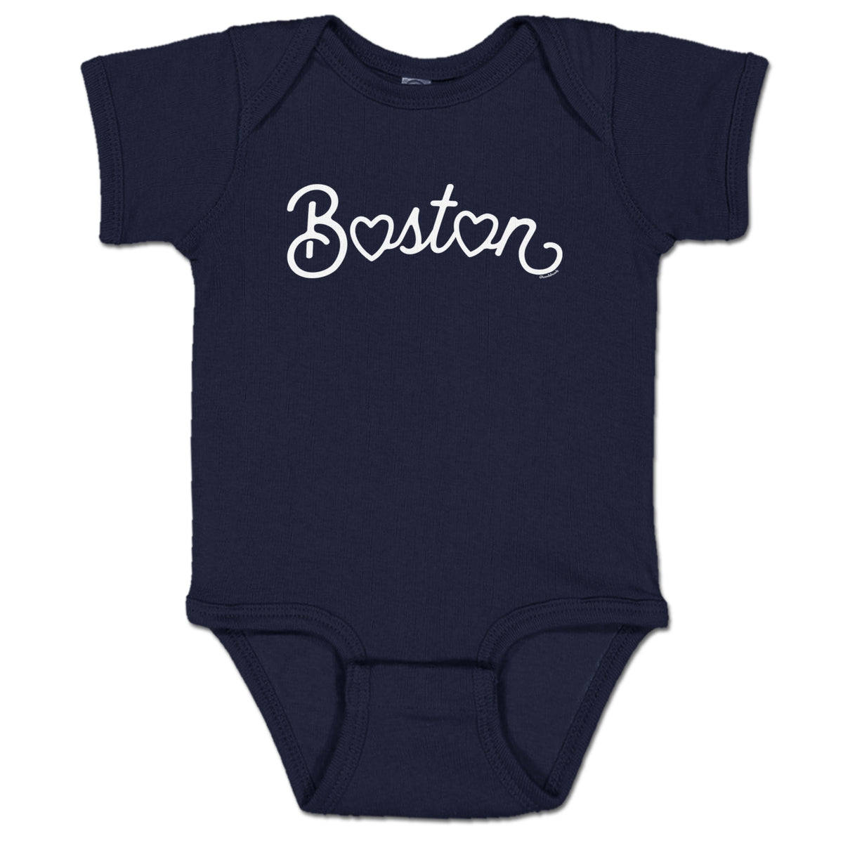 Boston Heart Script Infant One Piece - Chowdaheadz