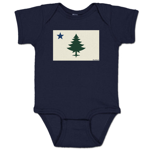 Vintage Maine Flag Infant One Piece - Chowdaheadz
