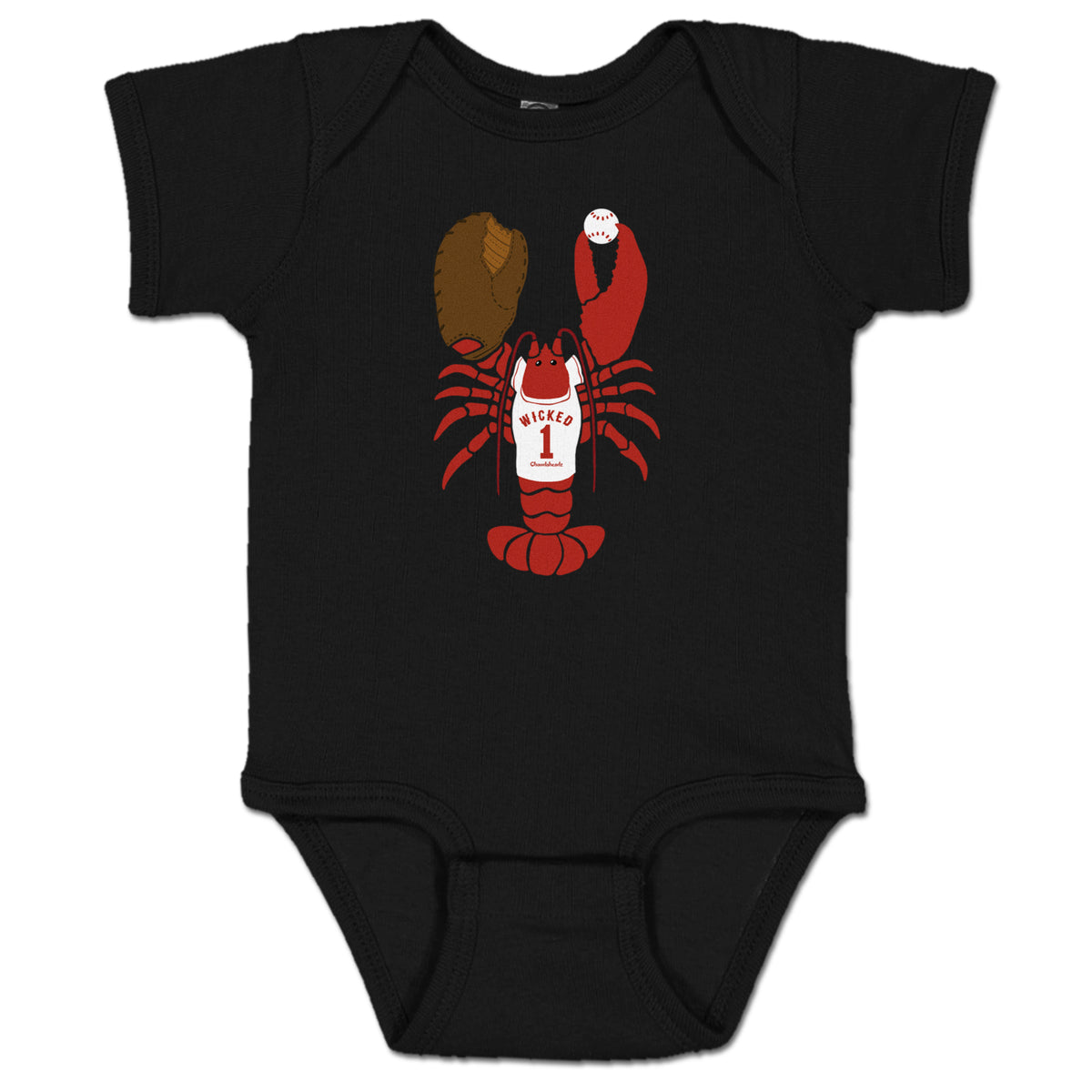 Wicked Lobstah Baseball Infant One Piece