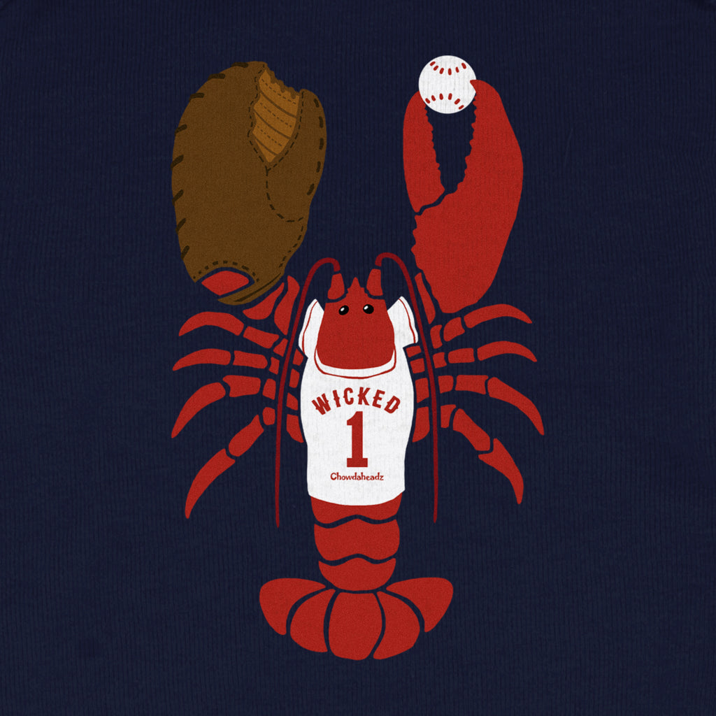 Wicked Lobstah Baseball Infant One Piece