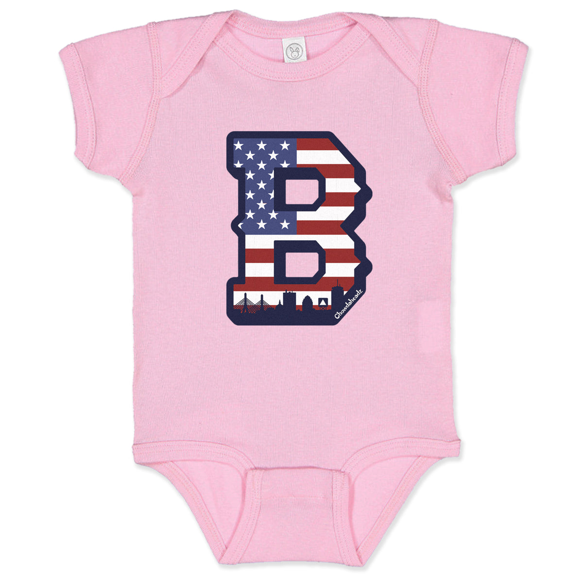 Big Block B Boston USA Infant One Piece