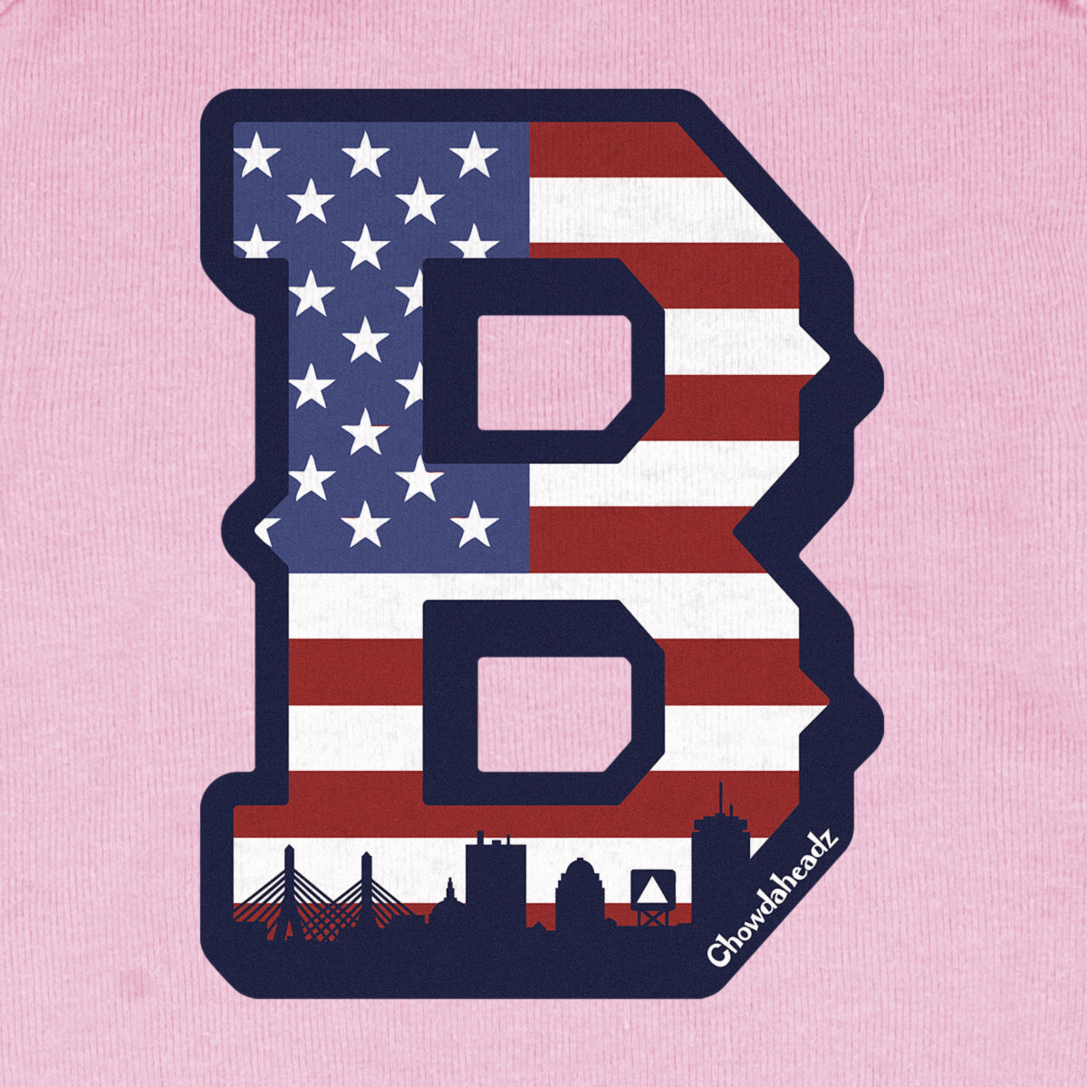 Big Block B Boston USA Infant One Piece
