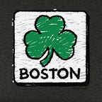 Crayon Boston Shamrock Sign Youth T-Shirt