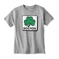 Crayon Boston Shamrock Sign Youth T-Shirt