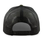 New Hampshire Striped Leather Patch Classic Snapback Trucker - Chowdaheadz