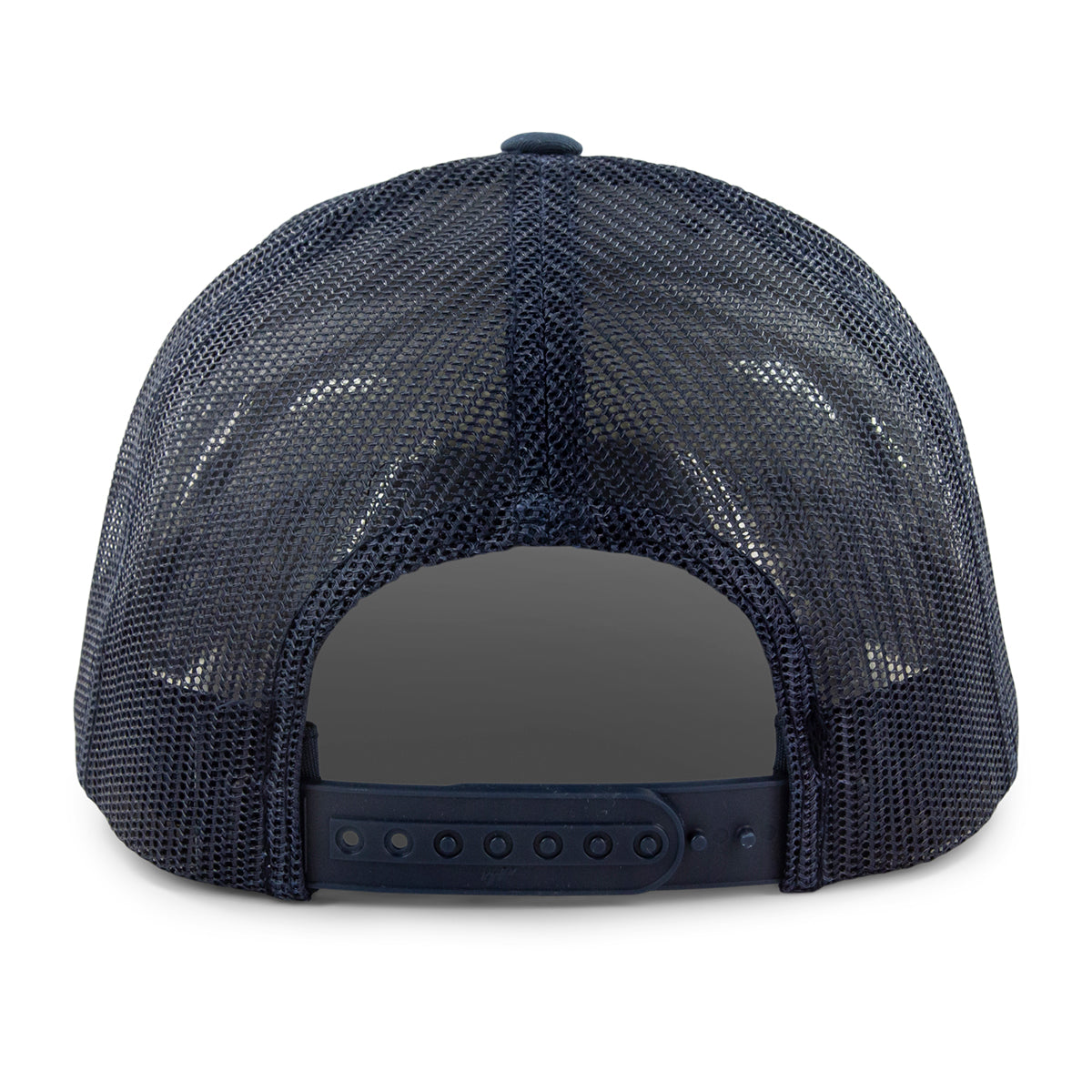 Top-down view of Boston Rainbow Paint snapback trucker hat