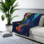 Tie Dye Lobstah Sherpa Fleece Blanket - Chowdaheadz