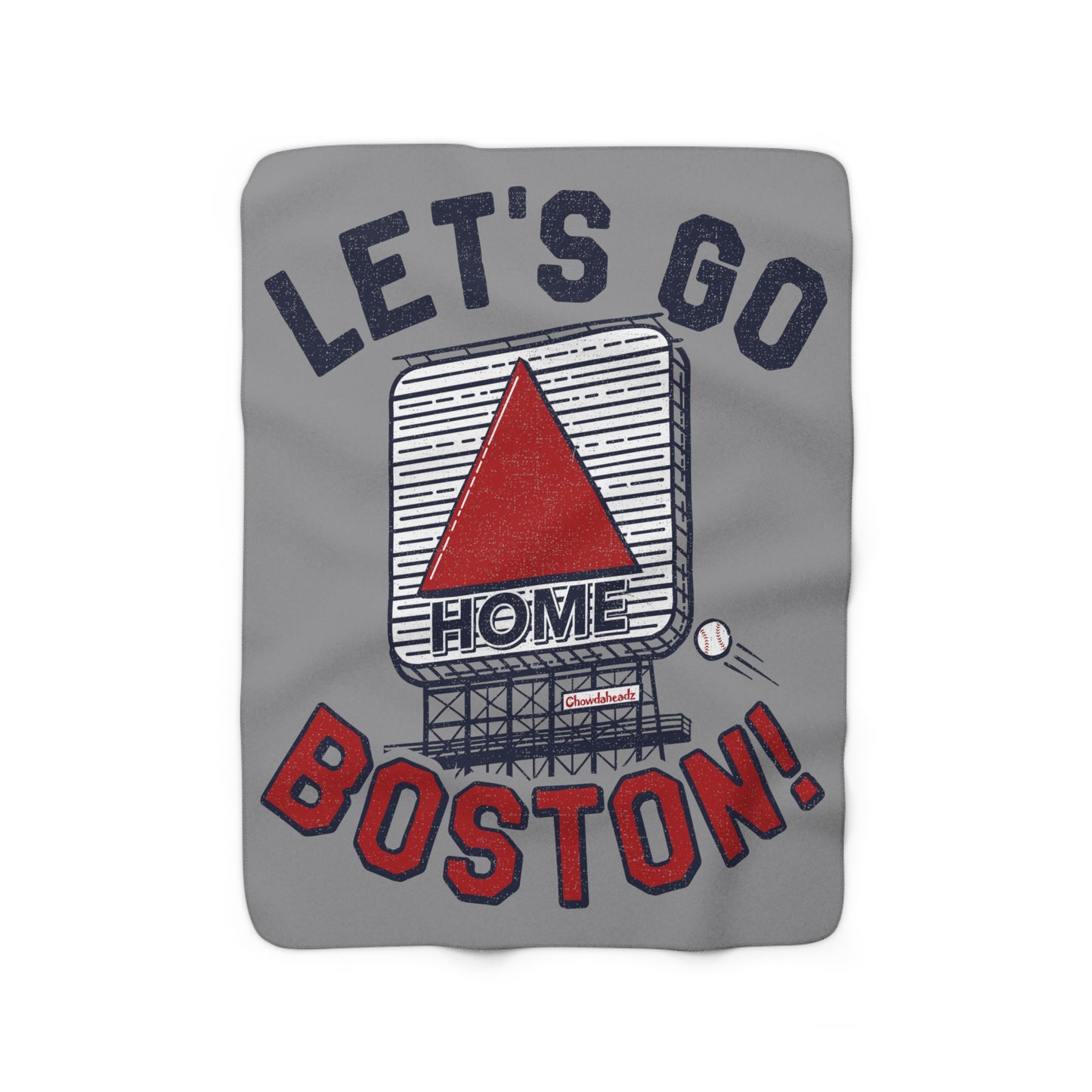 Let's Go Boston Hometown Sherpa Fleece Blanket - Chowdaheadz