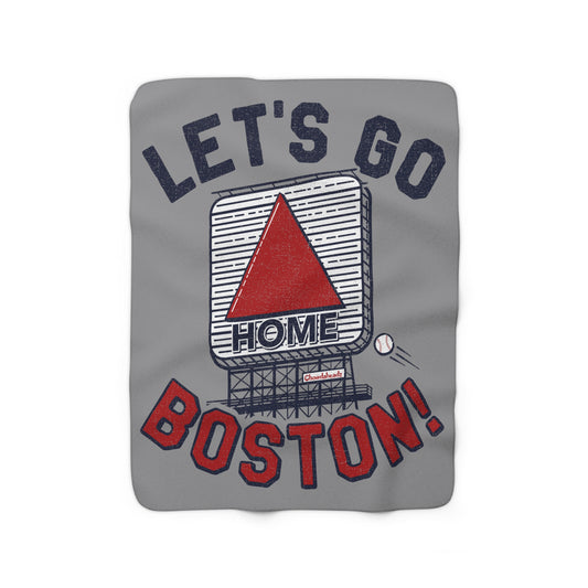 Let's Go Boston Hometown Sherpa Fleece Blanket - Chowdaheadz