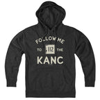 Hoodie in Charcoal with Follow Me To The Kanc New Hampshire Kancamagus Highway graphic