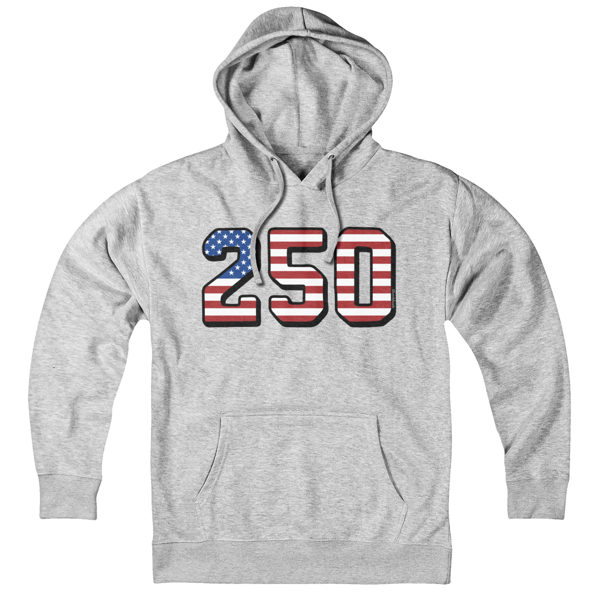USA 250 American flag Hoodie in Gray
