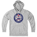 Hoodie in Gray with Fightin' For Freedom Uncle Sam patriotic graphic