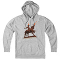 Hoodie in Gray with The Scottish Were Here heritage graphic