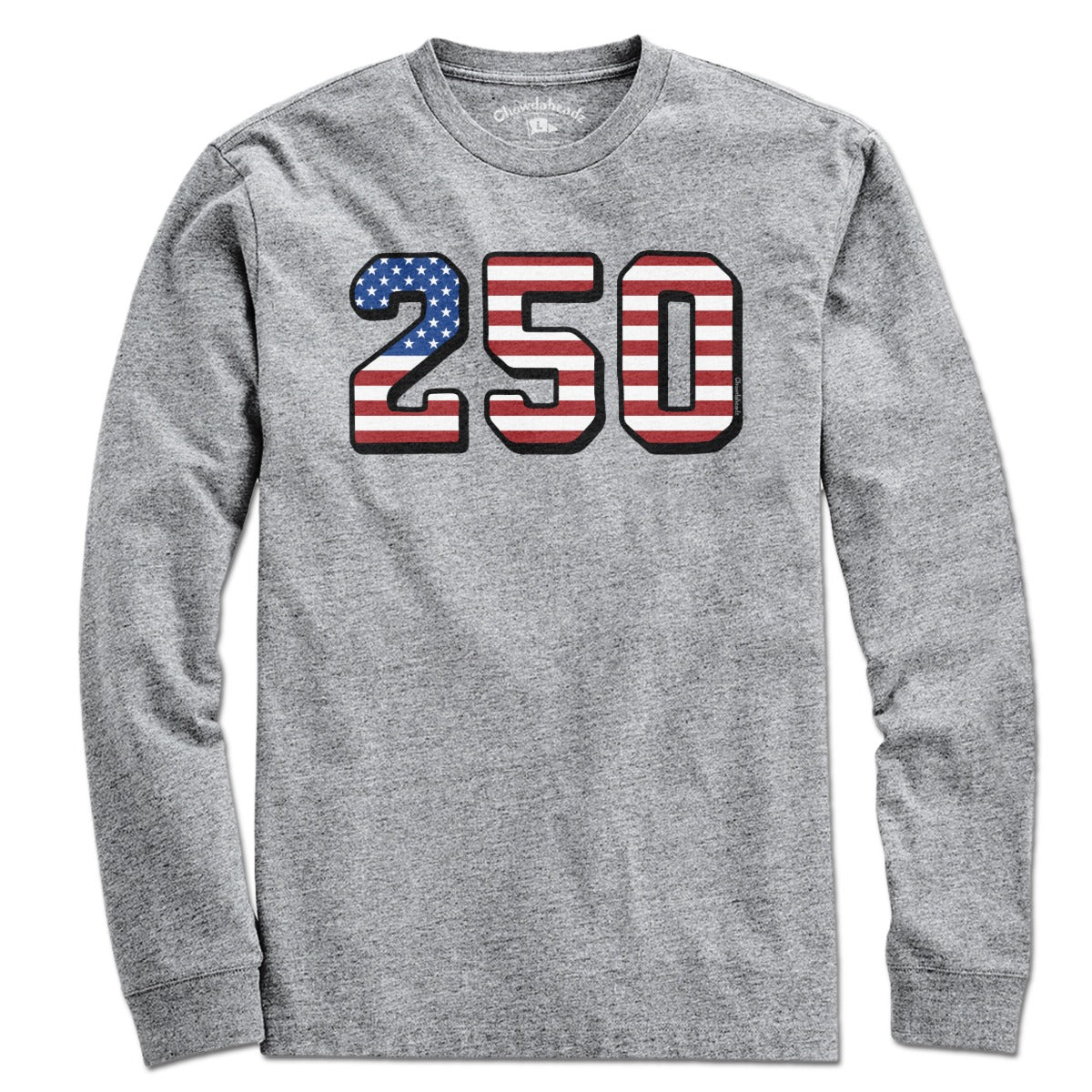 USA 250 American flag Long Sleeve in Gray