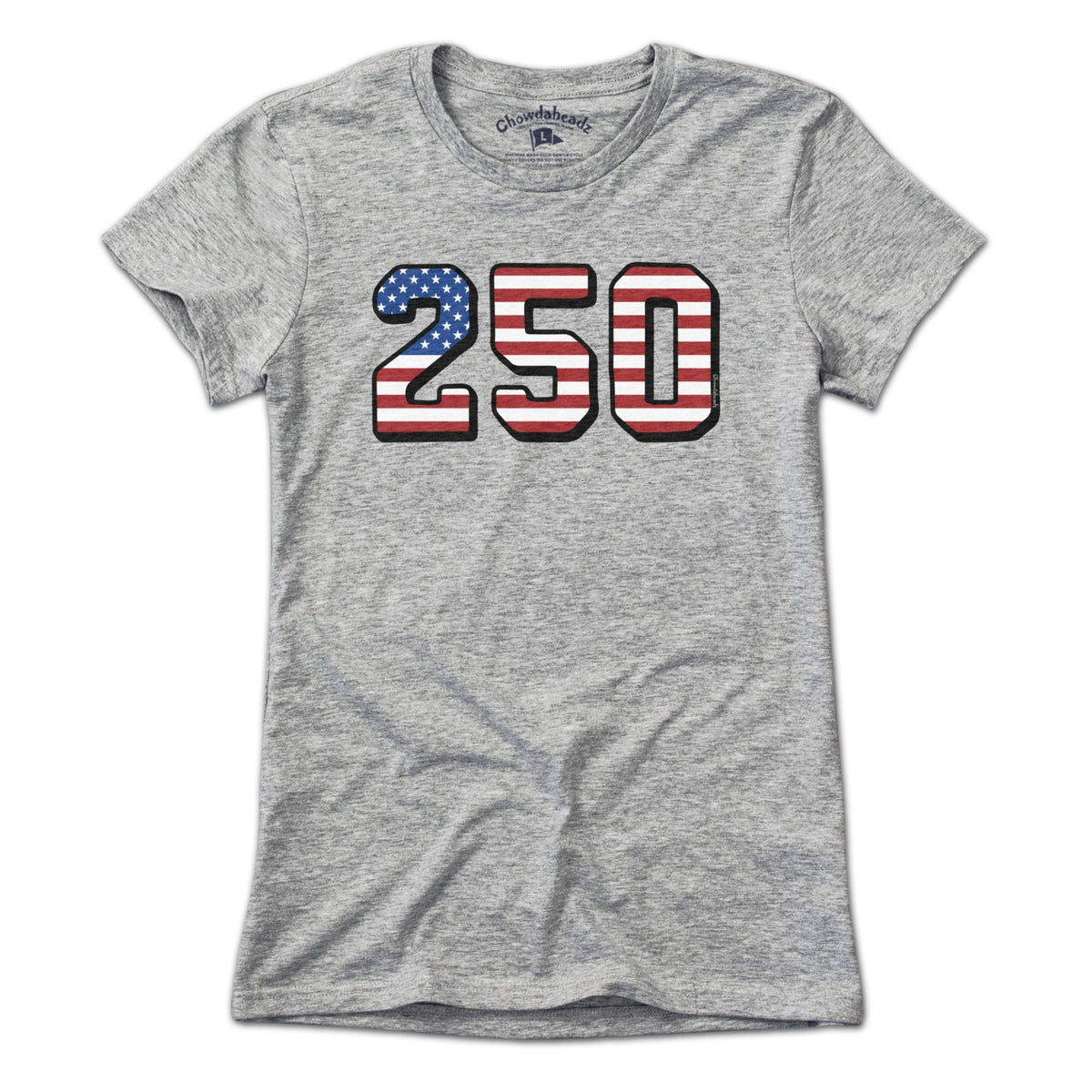 USA 250 American flag Women's Tee in Gray