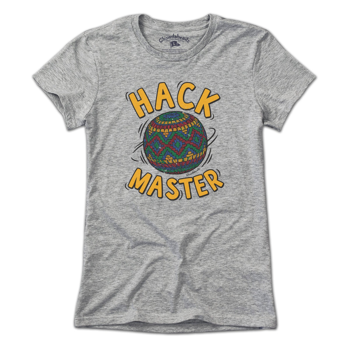 Hack Master ladies t-shirt in gray — Boston hustle women's tee