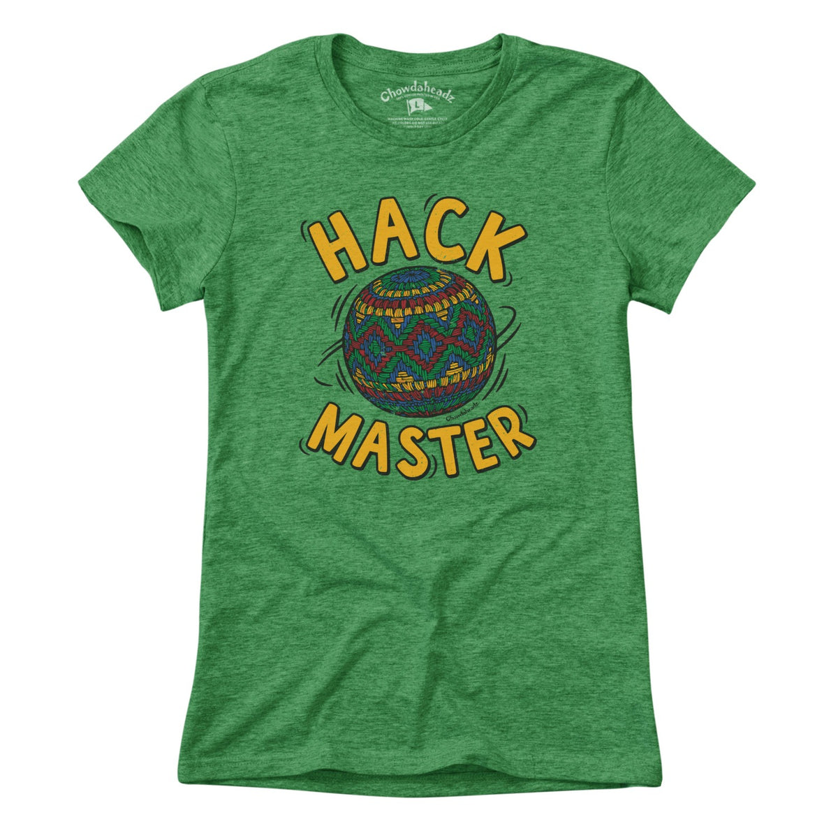 Hack Master ladies t-shirt in kelly green — Boston hustle women's tee