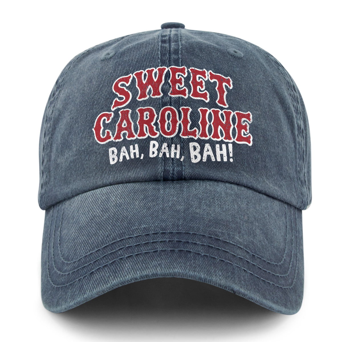 Sweet Caroline Printed Washed Dad Hat - Chowdaheadz