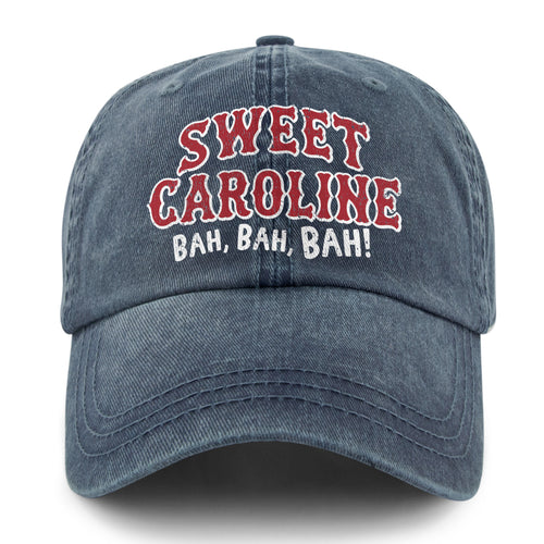 Sweet Caroline Printed Washed Dad Hat - Chowdaheadz