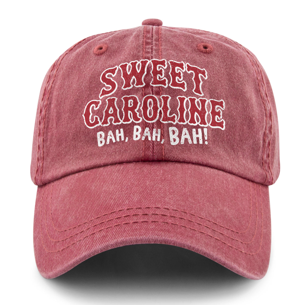 Sweet Caroline Printed Washed Dad Hat - Chowdaheadz