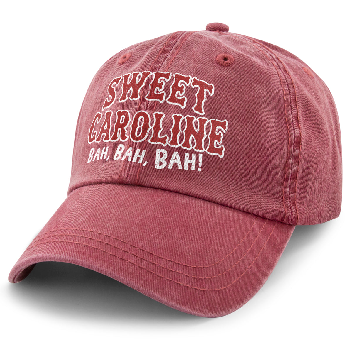Sweet Caroline Printed Washed Dad Hat - Chowdaheadz