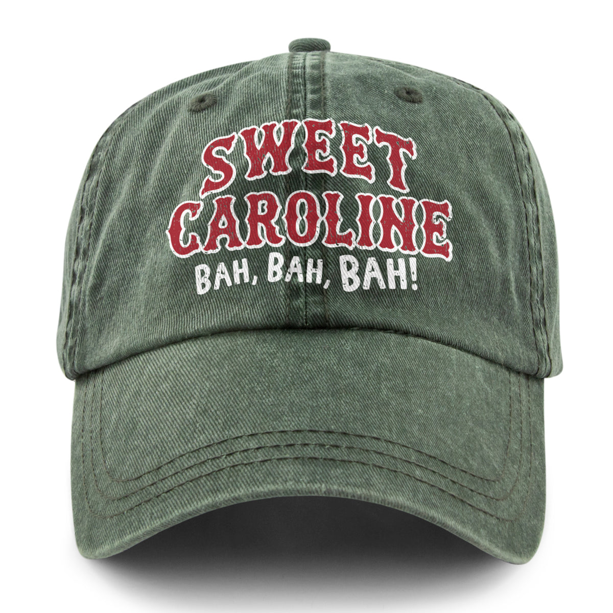 Sweet Caroline Printed Washed Dad Hat - Chowdaheadz