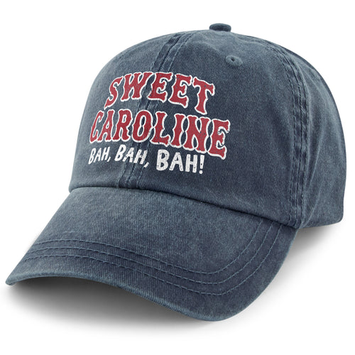 Sweet Caroline Printed Washed Dad Hat - Chowdaheadz
