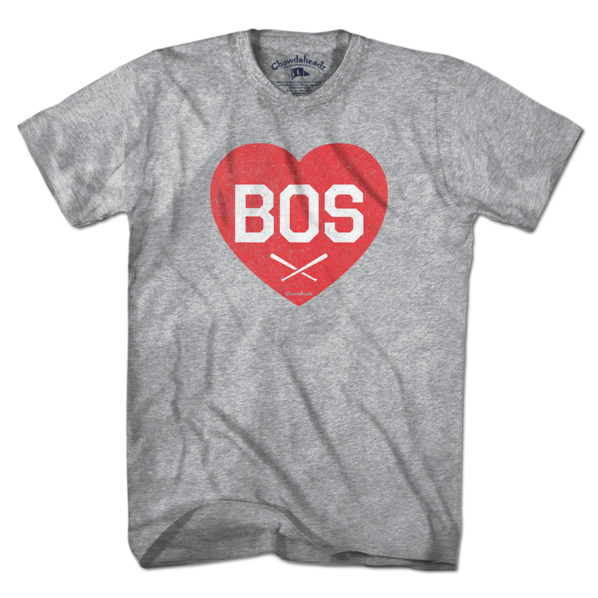 BOS Heart Cross Bats T-Shirt - Chowdaheadz